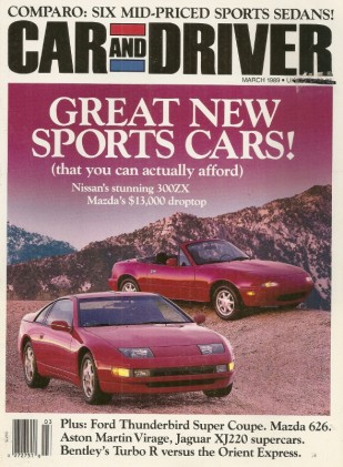 CAR & DRIVER 1989 MAR - J. STEWART, P. COURAGE, J RINDT